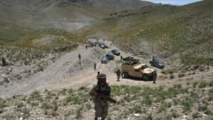Security forces conducting operations in Gwadar following reported militant attacks on a vacant construction camp and a hotel near the highway.