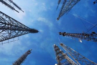 Pakistan telecom sector infrastructure showing mobile towers supporting nationwide 4G connectivity.