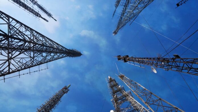 Pakistan telecom sector infrastructure showing mobile towers supporting nationwide 4G connectivity.