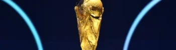 Players compete during an international football match ahead of the 2026 World Cup