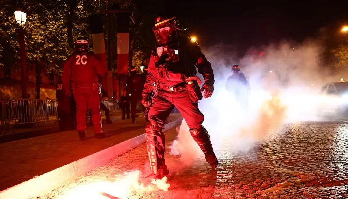 More than 200 detained after clashes during PSG Champions League celebrations in Paris