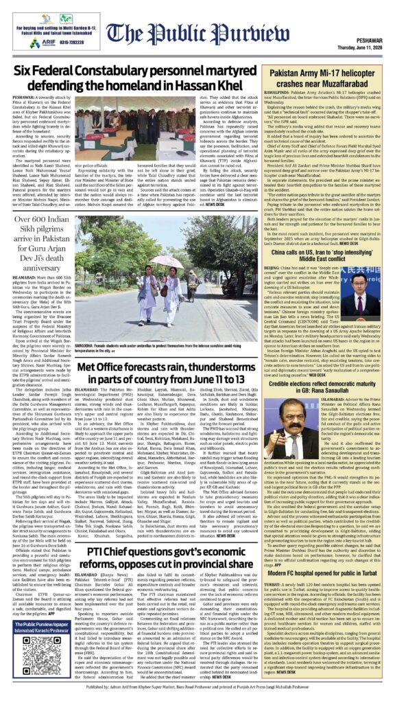 11-06-2026 Peshawar