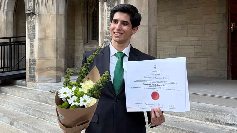Pakistani student named Dean’s List Scholar by University of Toronto