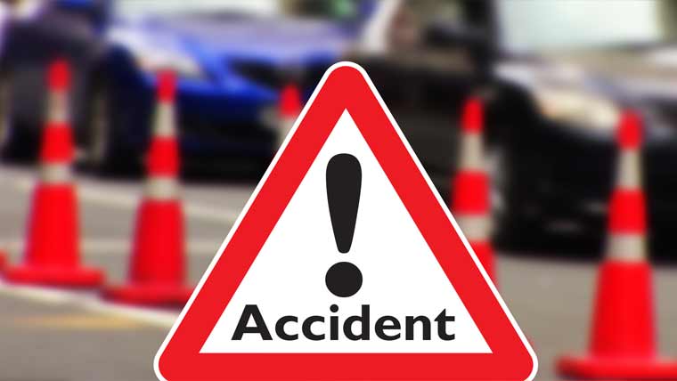 Rescue personnel respond to a road accident involving a motorcycle and tractor-trolley in Khanewal.