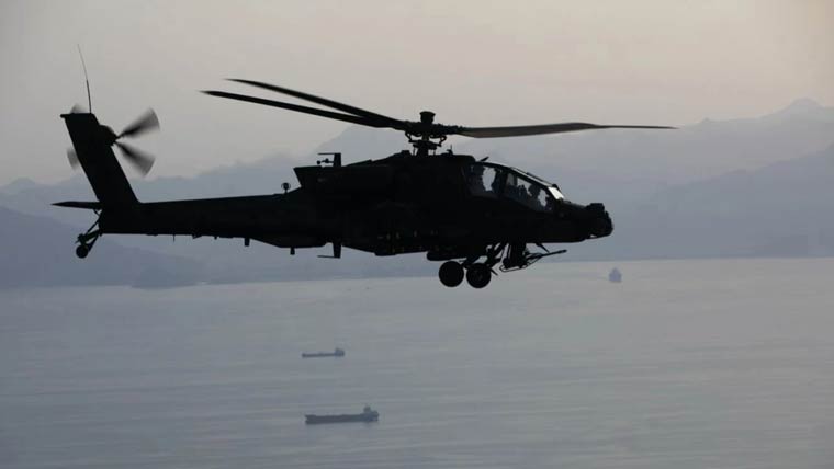 US military helicopter crashes into sea near Oman; crew rescued safely