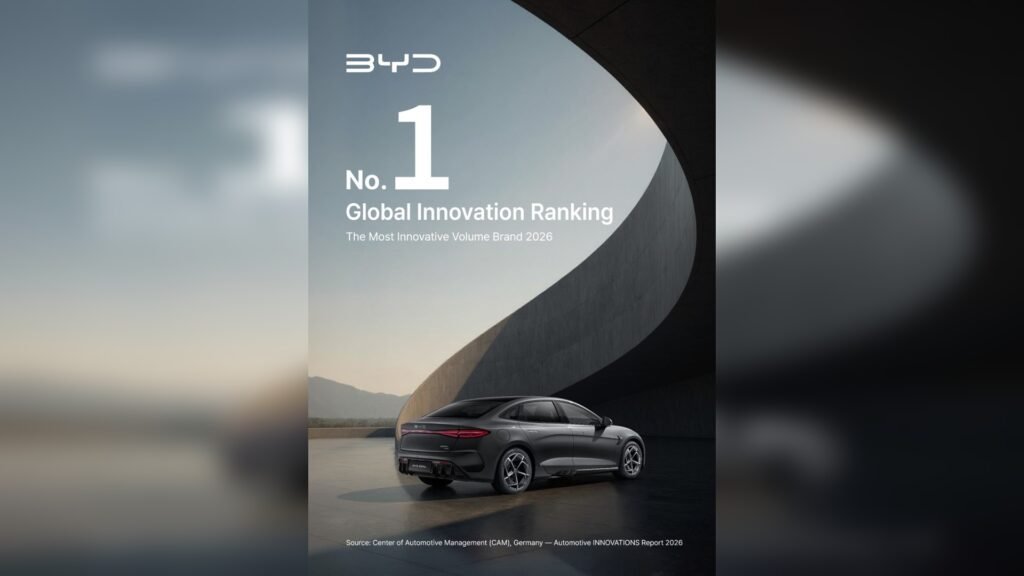 BYD leads global automotive innovation ranking in first for Chinese automaker BYD leads the global automotive innovation ranking in the CAM Automotive INNOVATIONS Report 2026.