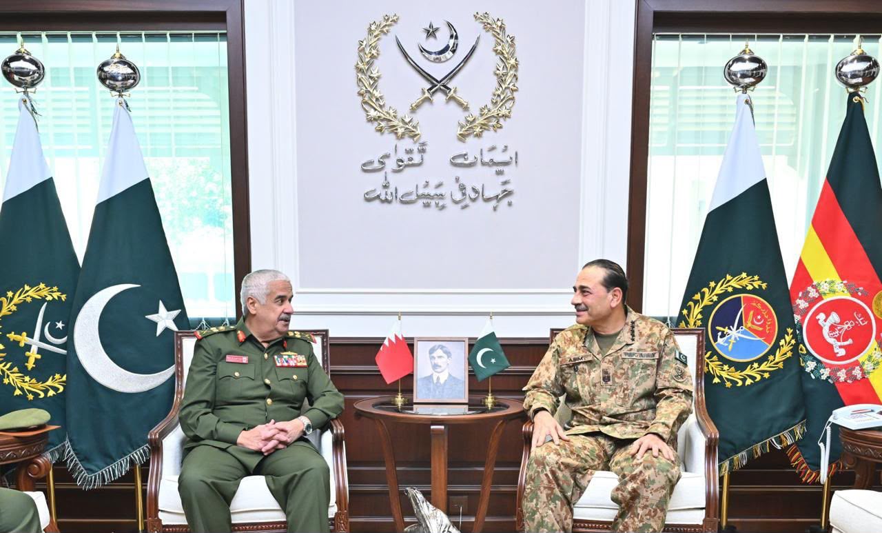 Bahrain National Guard chief holds defence talks with Pakistan’s military leadership