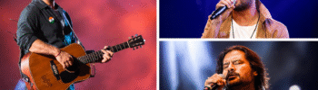 Arijit Singh performs on stage and praises Atif Aslam and Shafqat Amanat Ali during a concert in Abu Dhabi.