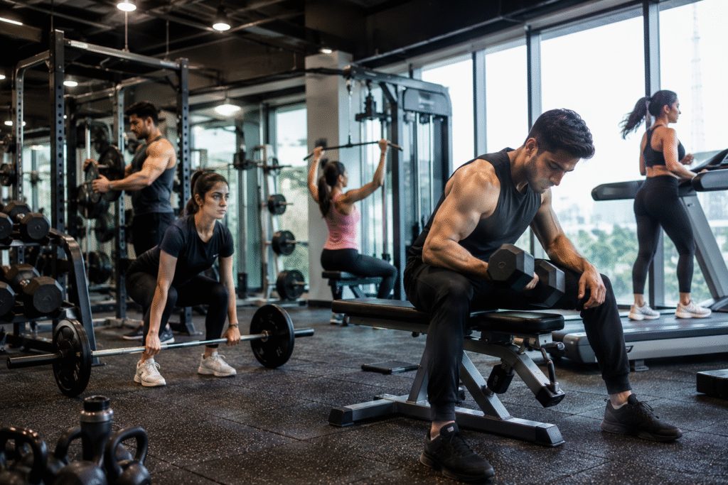 Strength training linked to lower risk of death and neurological disease, study finds People performing strength training exercises that researchers linked to improved long-term health outcomes.