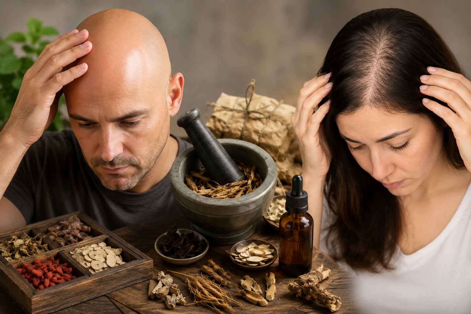 Ancient Chinese medicinal herb may help treat hair loss, study suggests