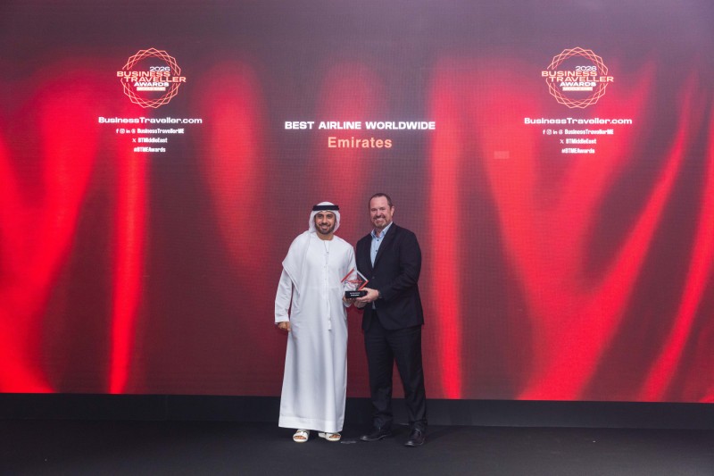 Emirates named Best Airline Worldwide at 2026 Business Traveller Middle East Awards