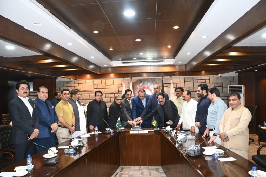 FPCCI Media & Broadcasting Committee members attend their first 2026 meeting in Islamabad to discuss industry challenges and policy issues.