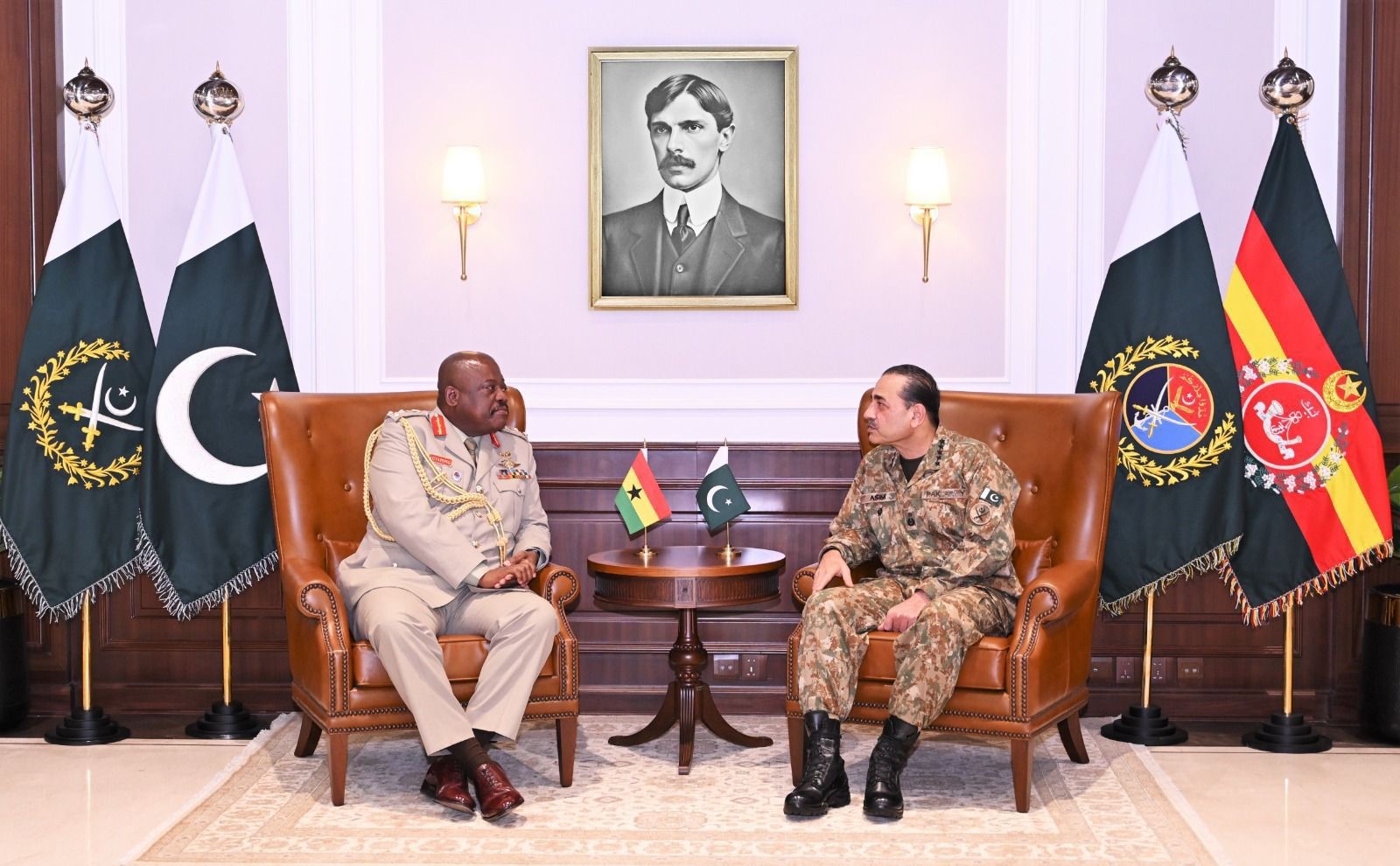 Ghana Defence Chief Meets Field Marshal Asim Munir At GHQ