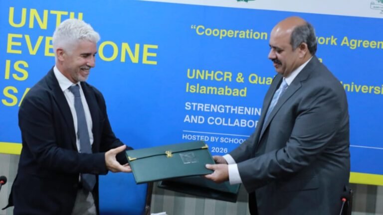 Quaid-i-Azam University, UNHCR Sign Refugee Law Cooperation Agreement