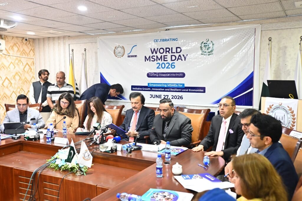 SMEs vital to Pakistan’s export-led growth, says Haroon Akhtar Haroon Akhtar addresses an SME networking session on World MSME Day 2026 in Islamabad.