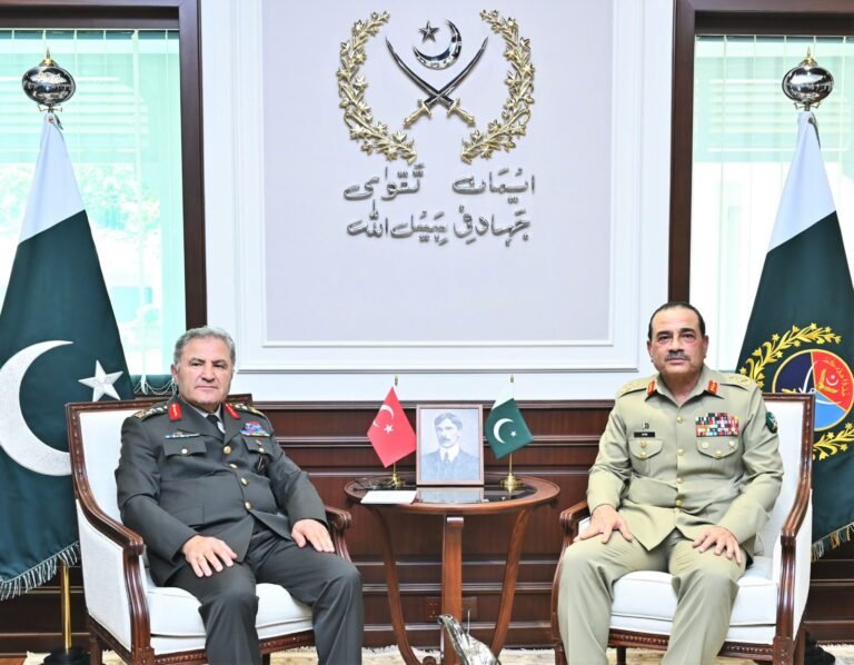 Turkish Land Forces Commander General Metin Tokel meets Pakistan's military leadership during an official visit to Rawalpindi and Islamabad.