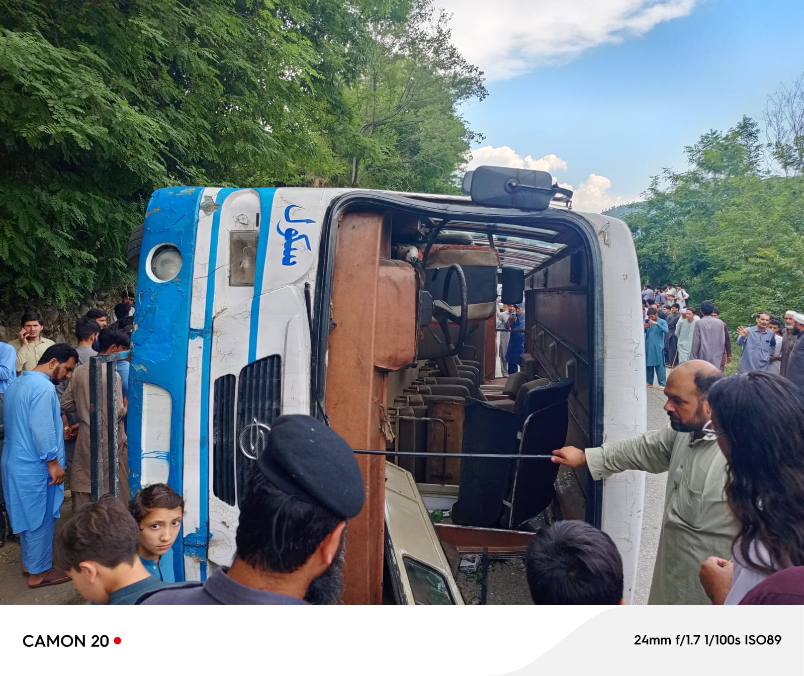 School bus crash in Swat leaves student dead, 28 injured