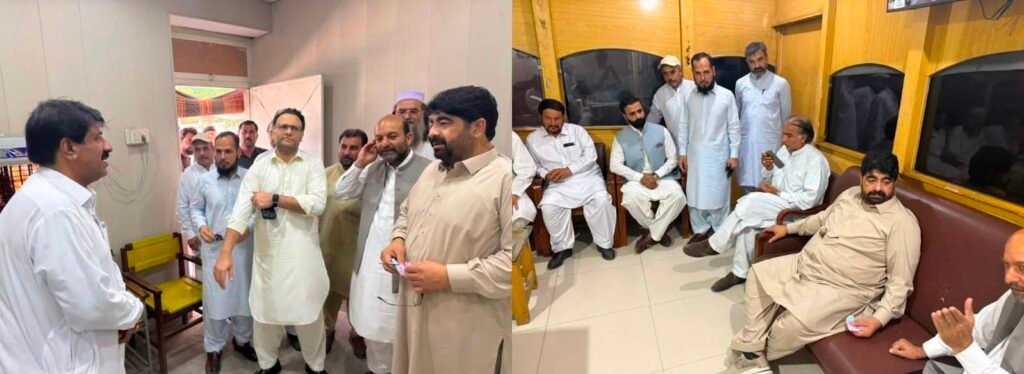 KP Revenue Minister Tariq Mahmood Aryani reviews facilities during a surprise inspection in Mardan