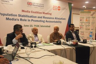 Population stabilisation meeting in Swat brought together media and policy experts to discuss family planning and accountability.
