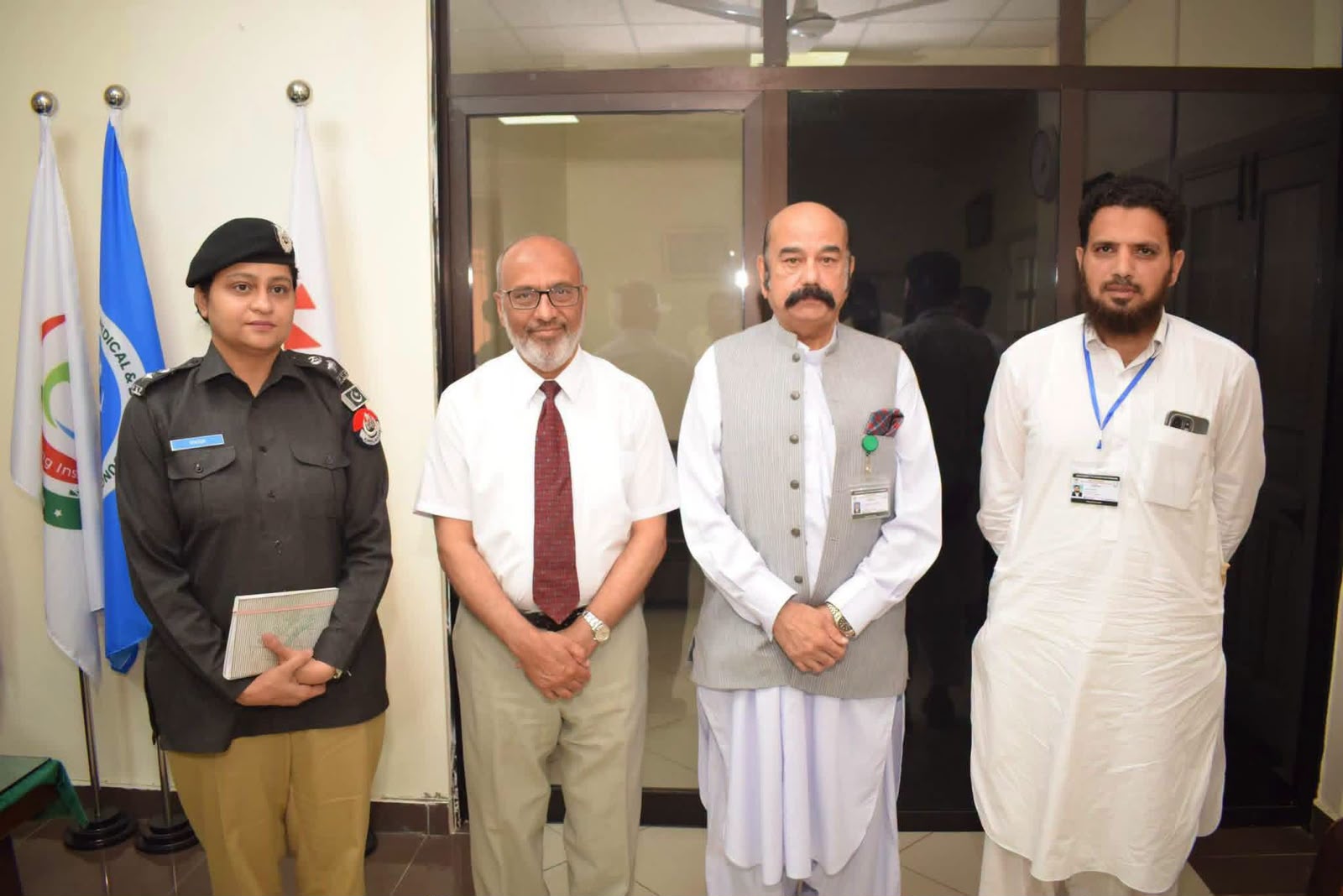 SP (Investigation) Mardan visits Bacha Khan Medical College to boost police–forensic coordination