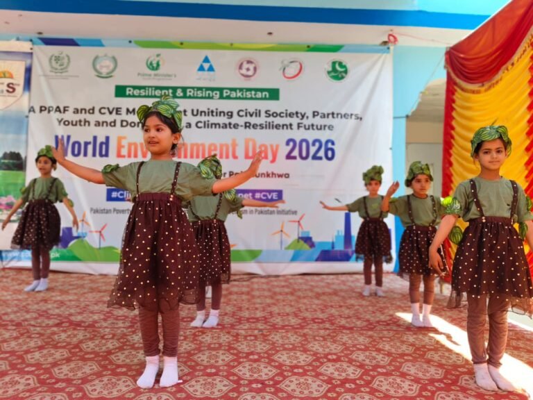 Participants attend a World Environment Day awareness event in Mansehra promoting environmental conservation.