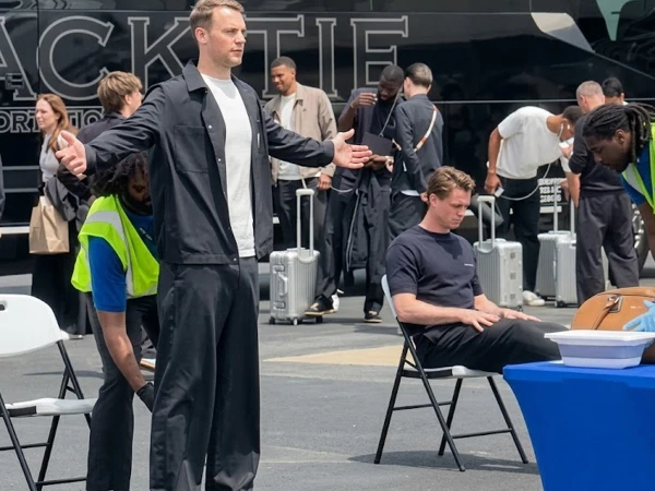 FIFA World Cup: Video of German team undergoing strict security checks before boarding goes viral German national football team undergoing airport security screening before boarding flight for FIFA World Cup 2026 match.