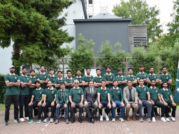 Pakistan Embassy in Belgium Hosts Reception for National Hockey Team Pakistan Embassy in Belgium Hosts Reception for National Hockey Team