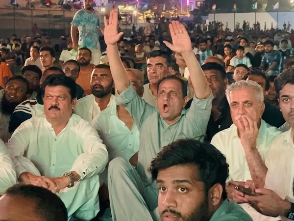 Karachi Mayor Watches FIFA World Cup Opener With Football Fans in Lyari