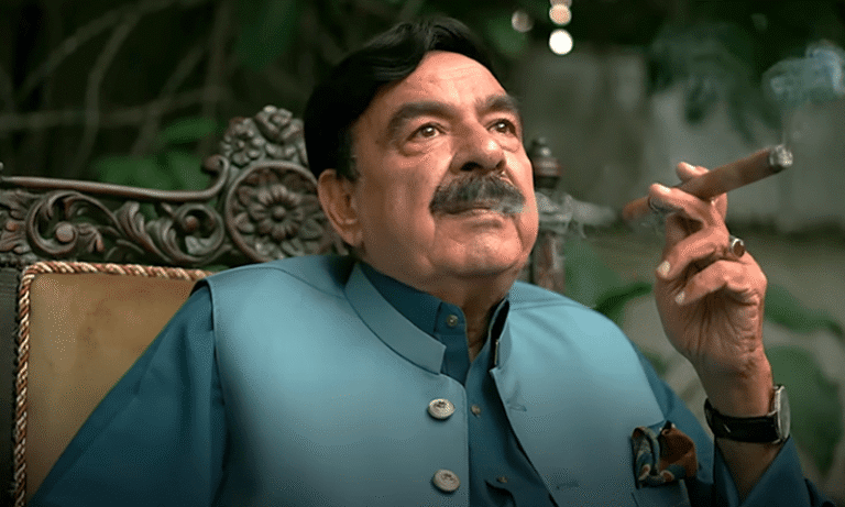 Sheikh Rasheed addresses the media after the restoration of his Rawalpindi Bar membership and return to legal practice.