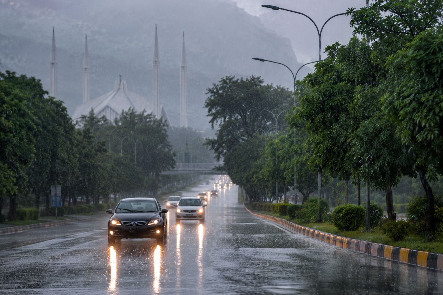 Heavy rainfall brings relief from heat in Islamabad and Rawalpindi