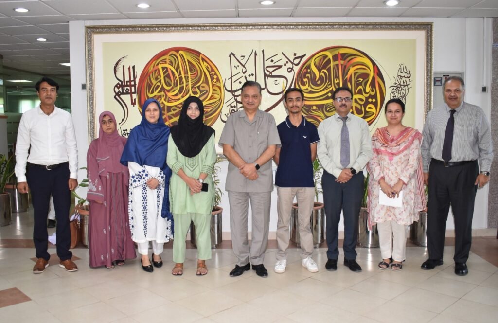 COMSATS University Islamabad officials attend the third Institutional Quality Circle meeting on academic quality and international rankings.