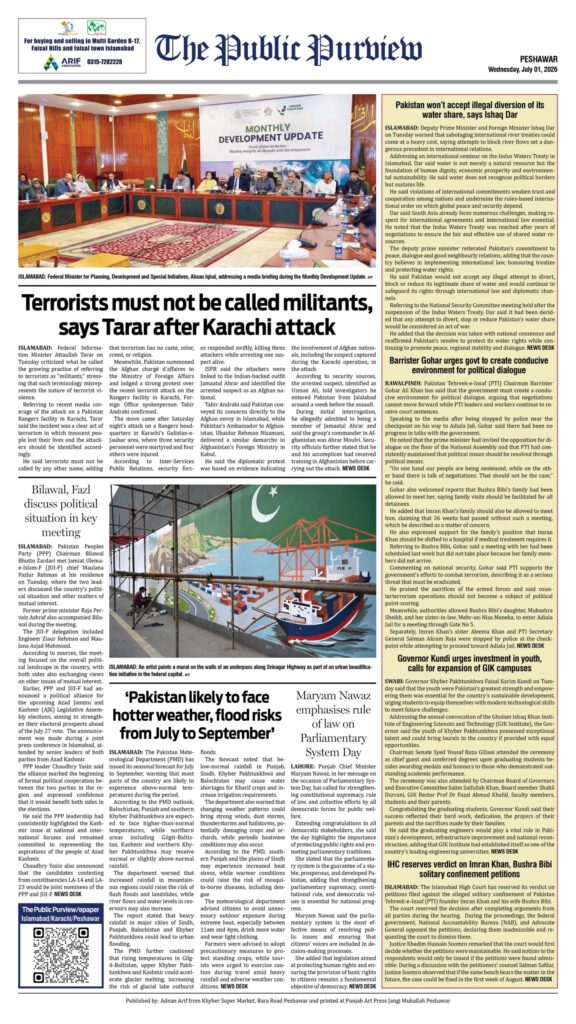 01-07-2026 Peshawar