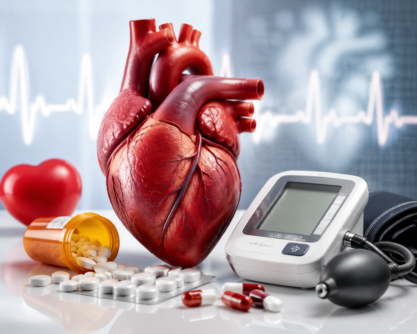 Widespread Use of Heart and Blood Pressure Medicines Linked to Lower Heart Attack Risk, Study Finds