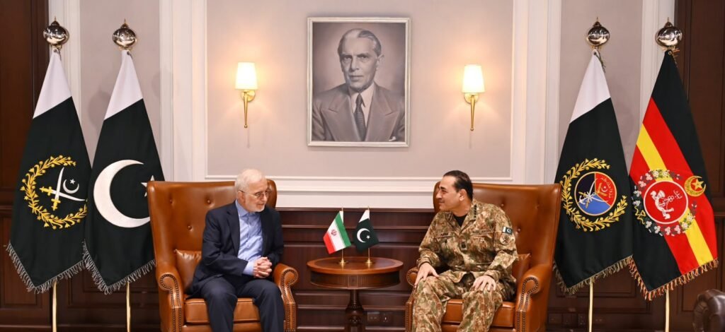 Iranian Interior Minister Eskandar Momeni meets Field Marshal Syed Asim Munir at GHQ Rawalpindi