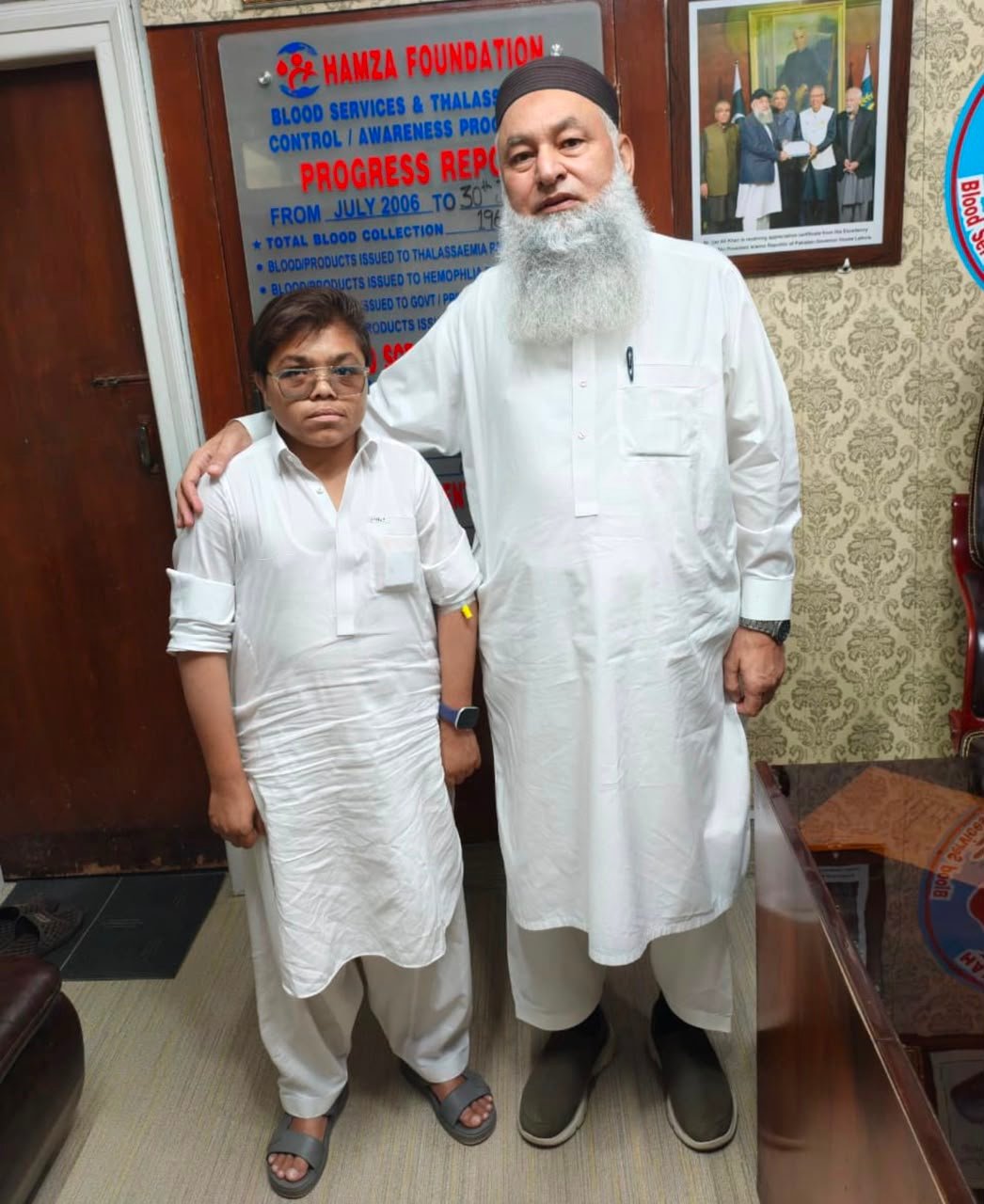Hamza Foundation Gives Lifeline to Thalassaemia Patient Rehanullah