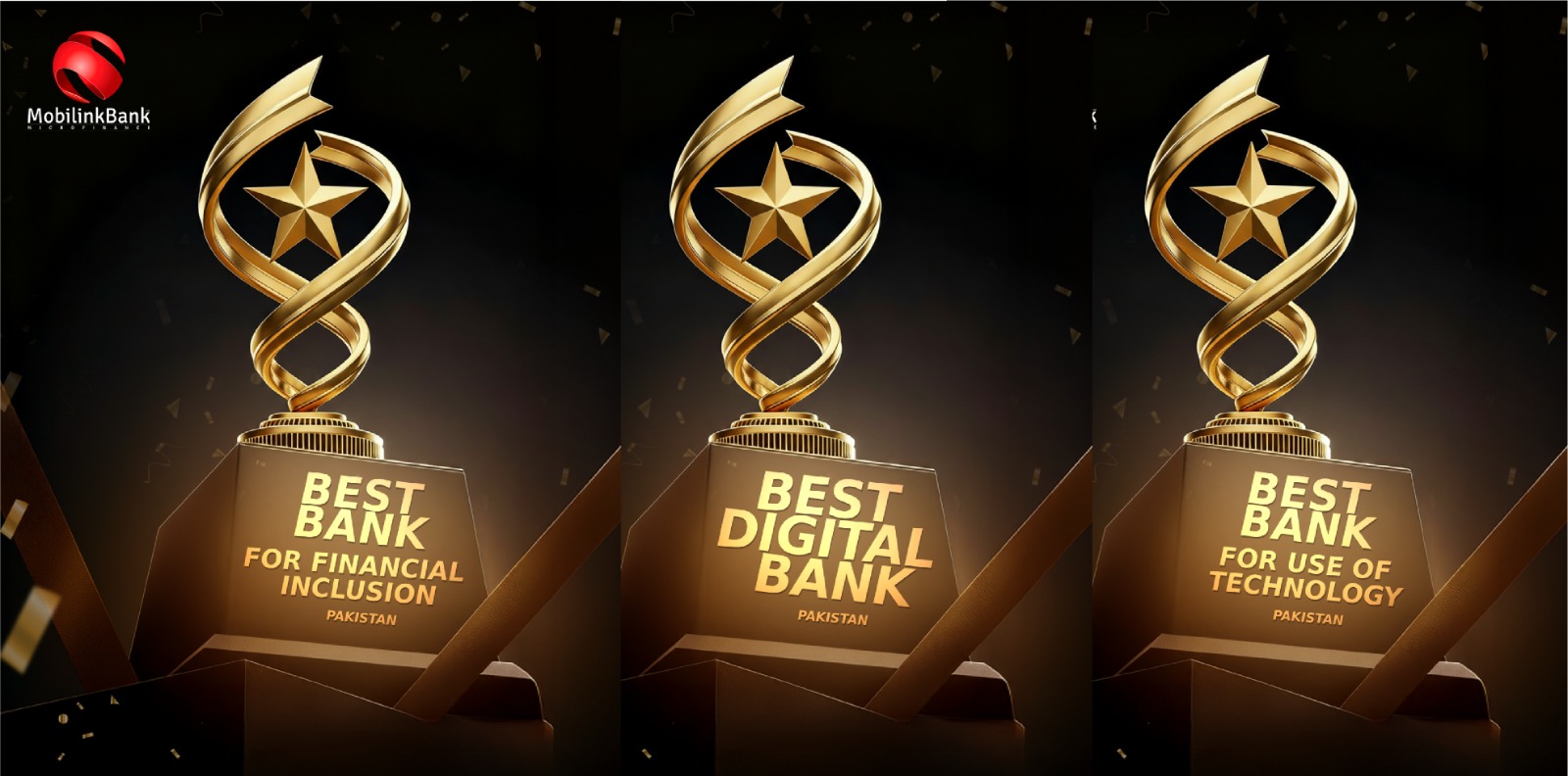 Mobilink Bank Wins Three FinanceAsia Awards, Named Pakistan’s Best Digital Bank