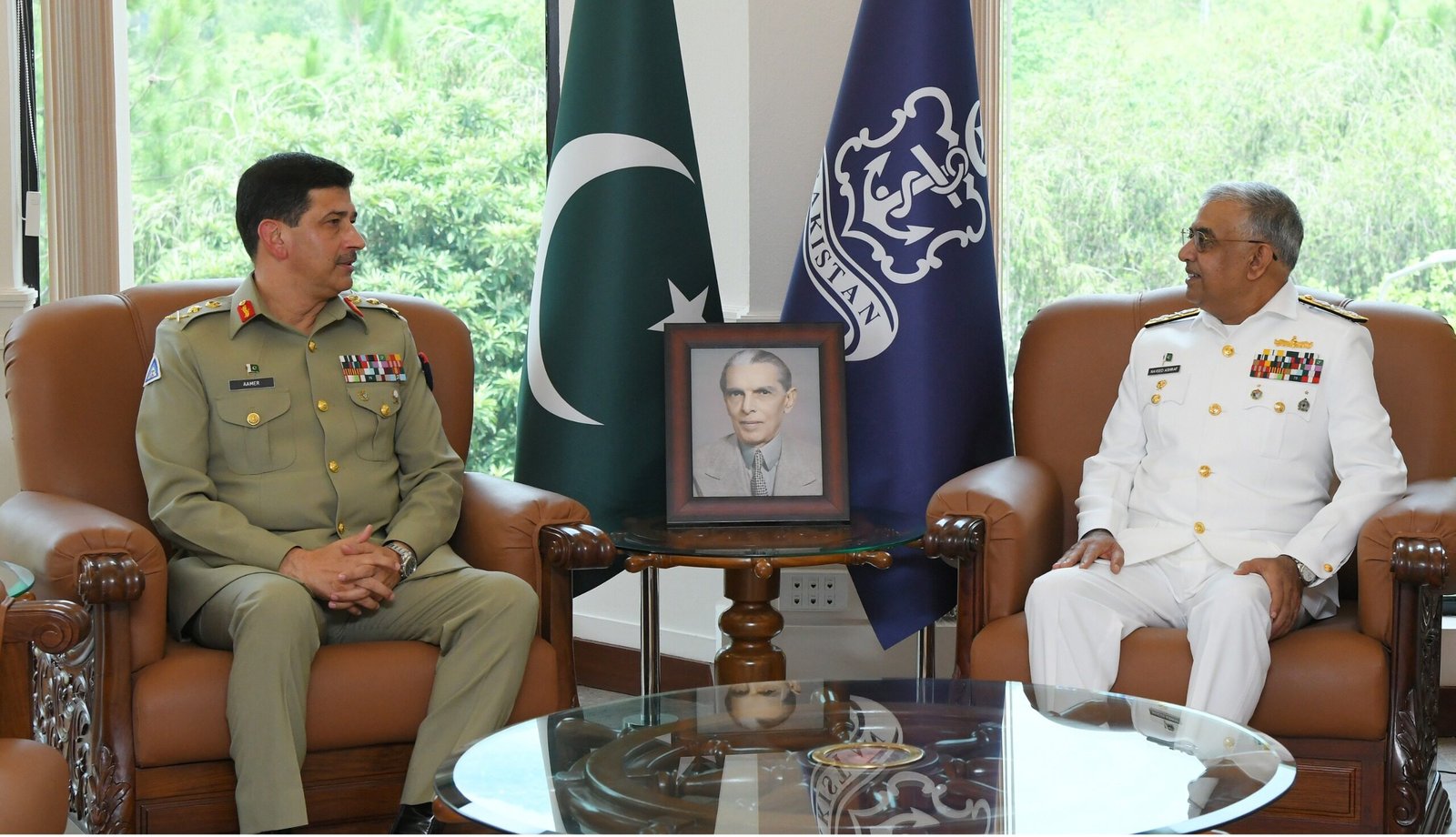 National Strategic Command Chief General Aamer Raza Meets Naval Chief