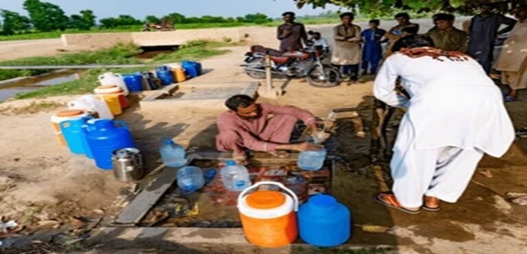Scientists conduct water testing at an upgraded laboratory under Pakistan's water quality monitoring project.