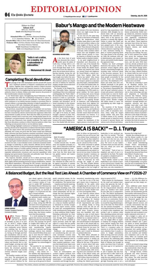 OpEd 04-07-2026