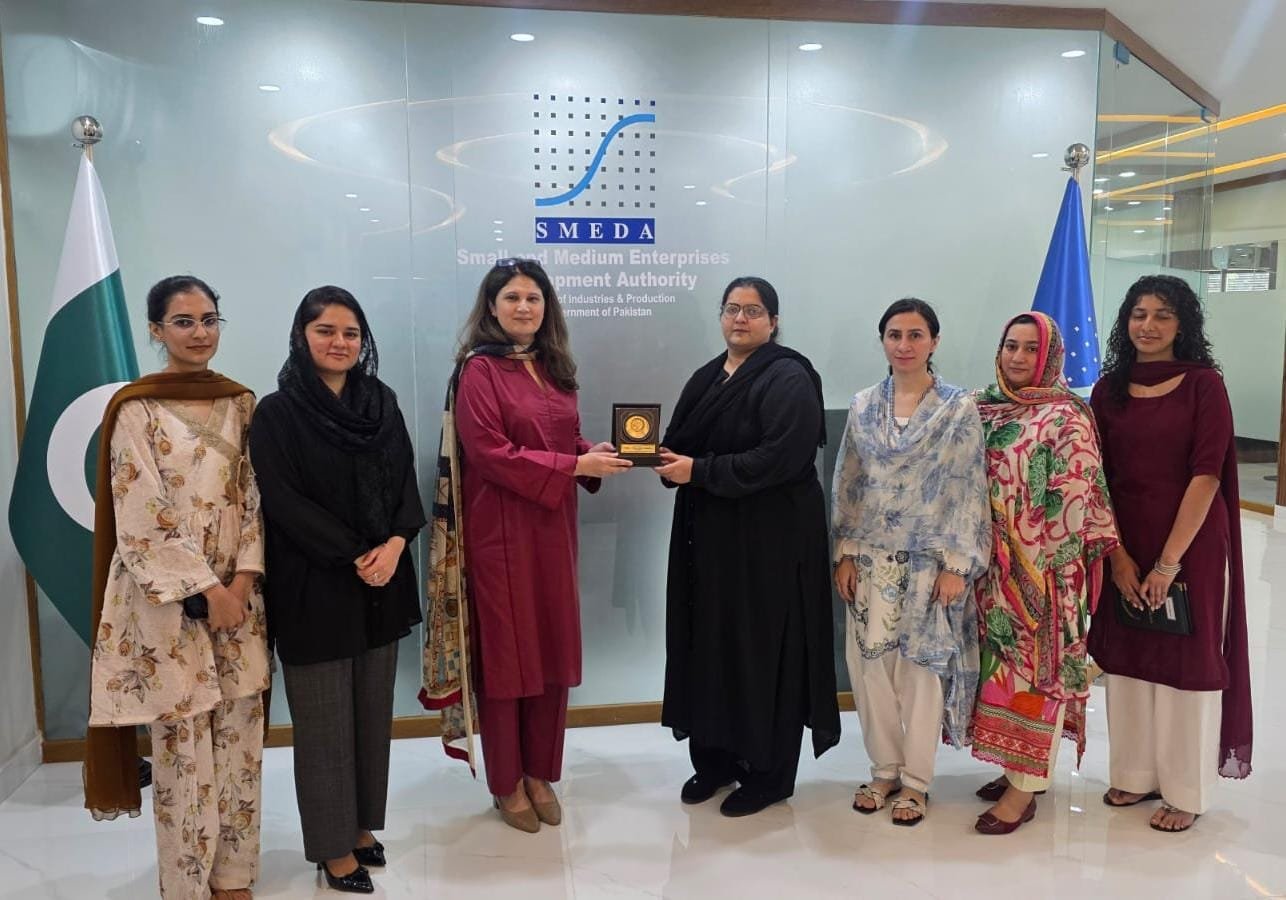 WCCIPD delegation meets SMEDA’s first female CEO to discuss women entrepreneurship