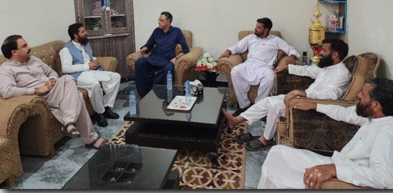 Asad Umar Calls for Dialogues Former federal minister Asad Umar speaks to the media during a condolence visit in Taxila.