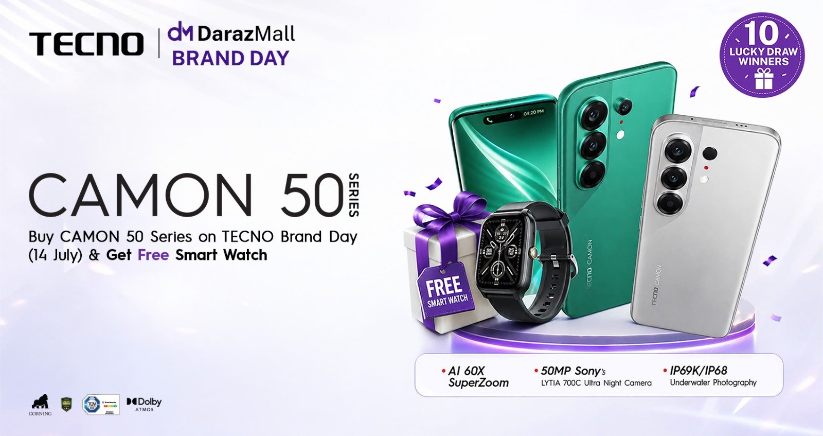 TECNO Brand Day Goes Live on Daraz With Up to 14% Off