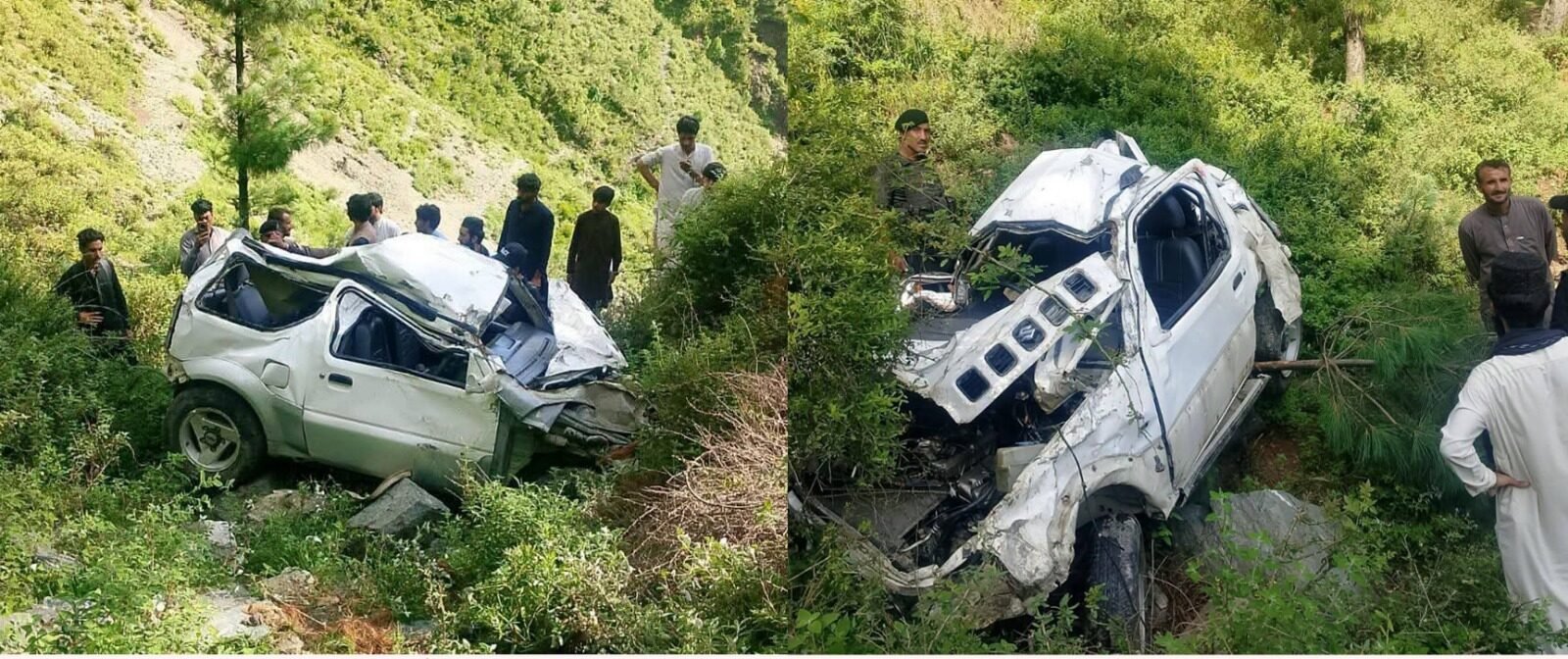 Woman Killed, Six Injured as Jeep Plunges Into Ravine Near Shangla Top