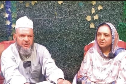 Muslim Conference workers campaign in Gujar Khan ahead of the AJK refugee constituency elections.
