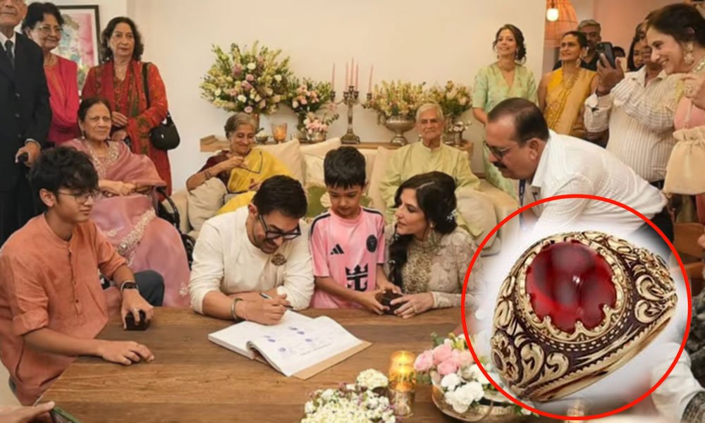 Aamir Khan’s Wedding Ring Draws Attention for Rare Ruby