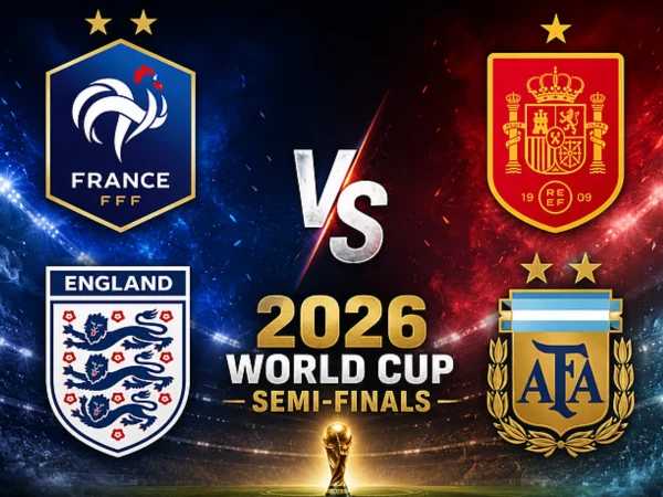Who Will Lift The FIFA World Cup 2026 Trophy? The FIFA World Cup 2026 semi-finals feature France, Spain, Argentina and England competing for a place in the final.