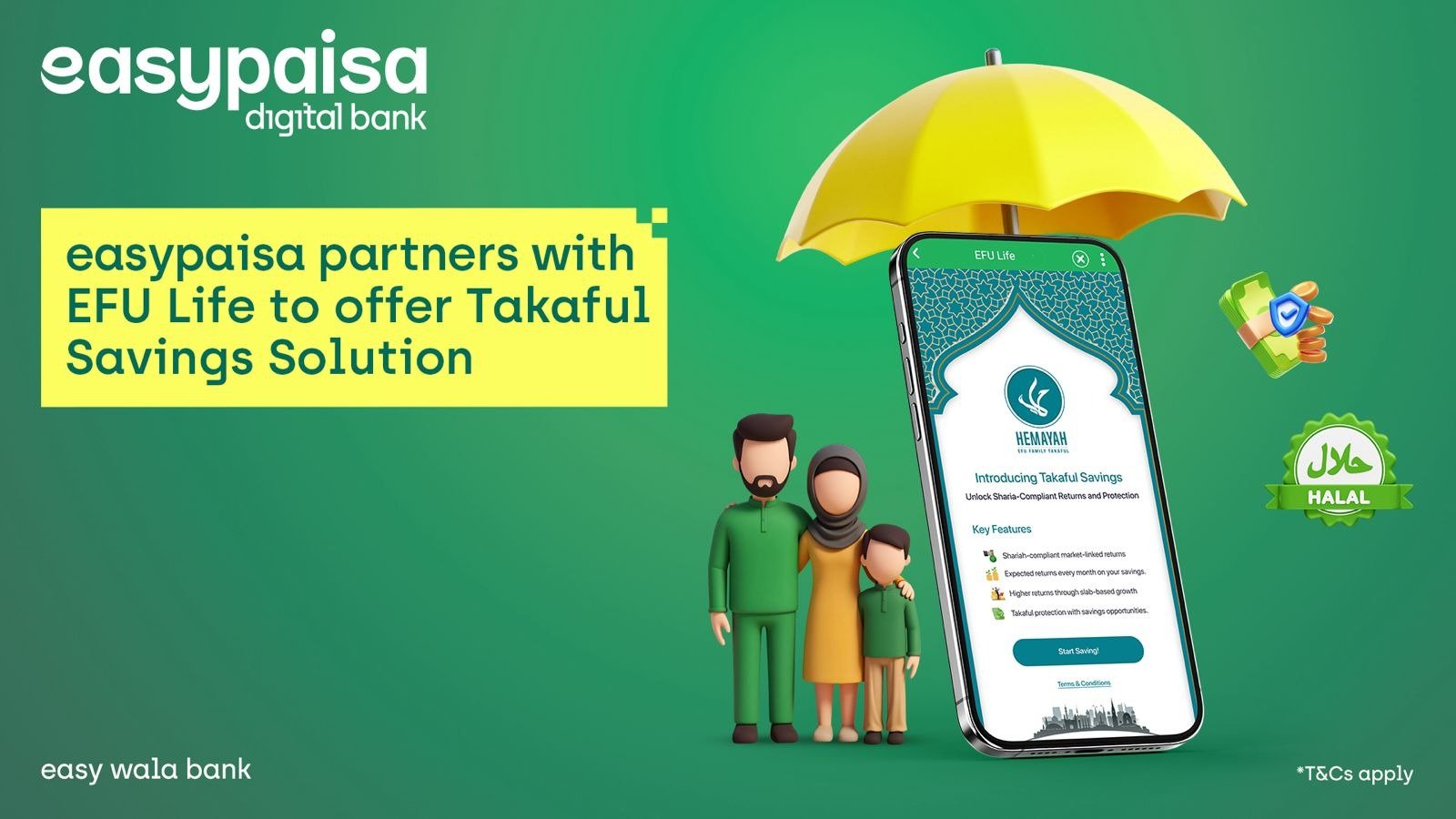easypaisa, EFU Life Launch Digital Takaful Savings Plan with Up to 8% Return