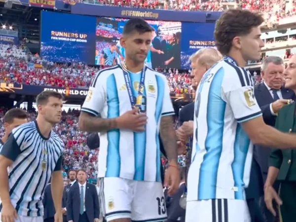 Viral FIFA World Cup Final Video Shows Players Passing Donald Trump During Medal Ceremony