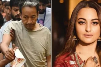 Bollywood actor Sonakshi Sinha speaks in support of Sonam Wangchuk during his ongoing hunger strike.