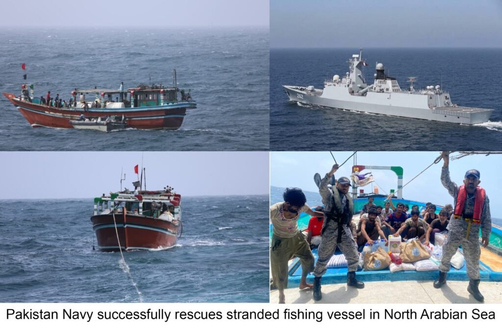 Pakistan Navy Rescues 19 Pakistani, Iranian Fishermen Stranded Near Gwadar